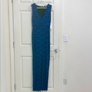 Elegant Blue Sleeveless Dress